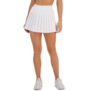 ID Ideology Women S Active Solid Pleated Skort White Size Large